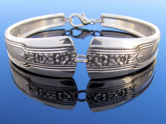 Art Deco Spoon Bracelet Louisiane Floral Bracelet