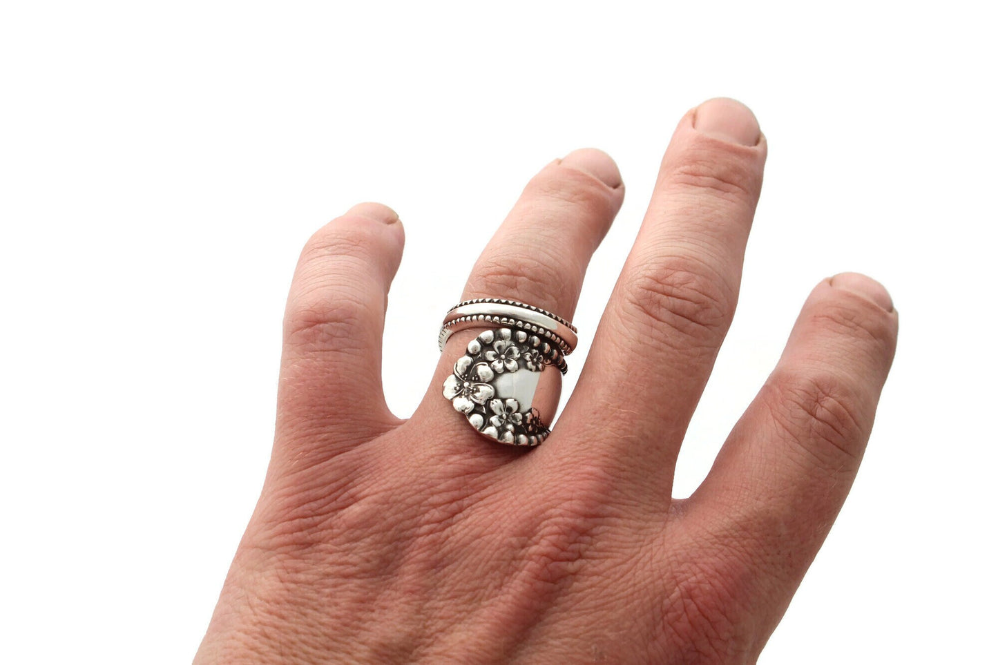 Mayflower from 1901 Wrapped Spoon Ring