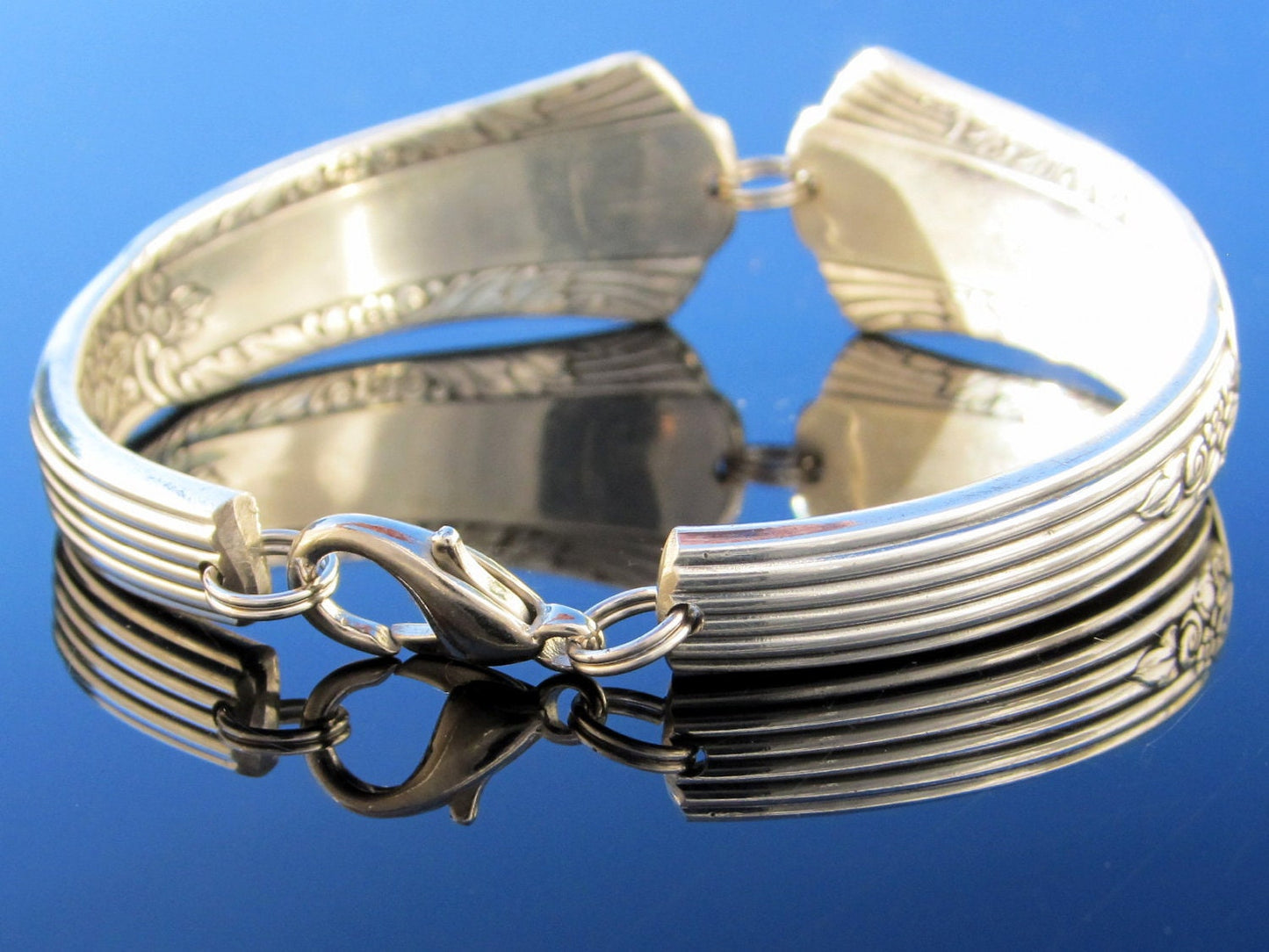 Men's Art Deco Silverware Bracelet Spoon Bracelet Treasure 1940 Gift for Him Gift for Her Christmas Gift On Sale Bracelet