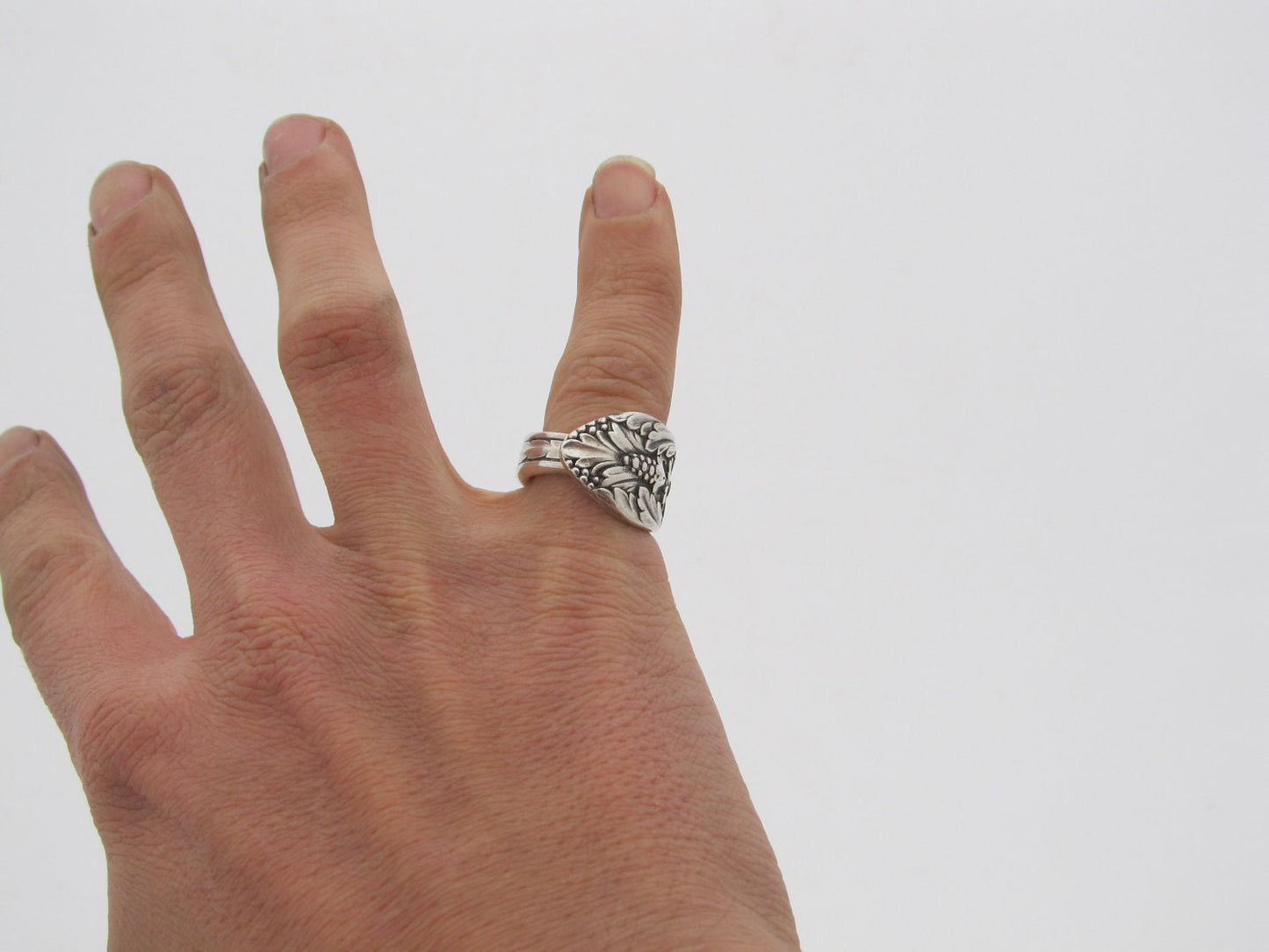 Stunning and Rare Marquise Spoon Ring
