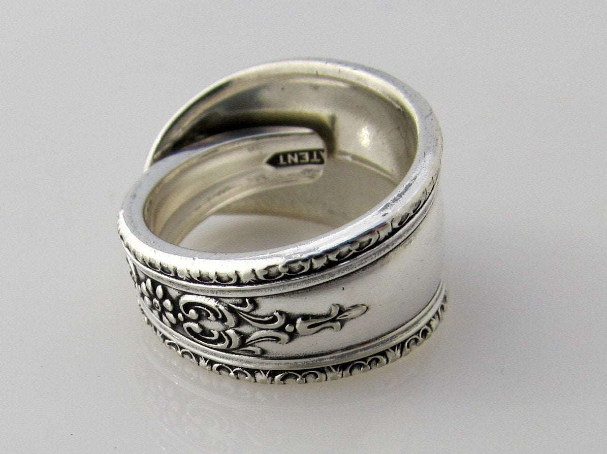 Awesome Art Deco Spoon Ring Louisiana Band Style From 1924