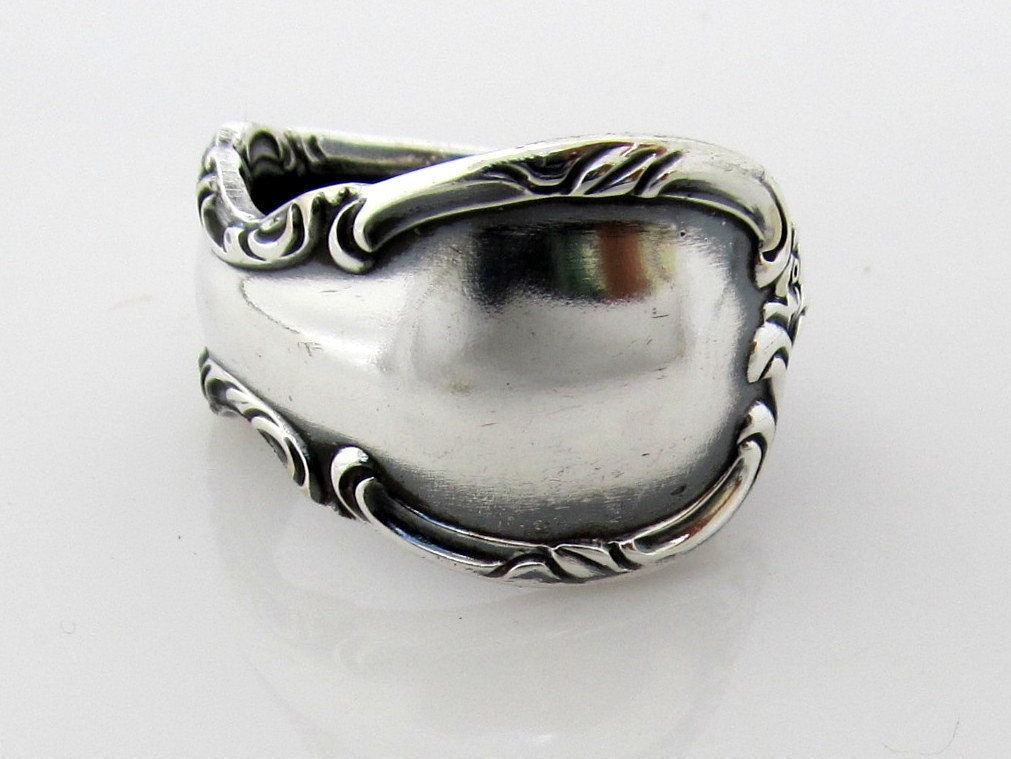 Silver Spoon Ring All Sizes Reflection 1959 Classic