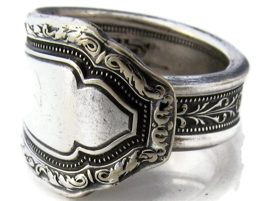 Spoon Ring Chalfonte Art Deco 1926 Choose Your Letter Personalize
