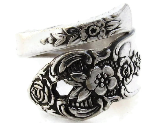 Spoon Ring Wrapped Distinction Demitasse Pierced Ring