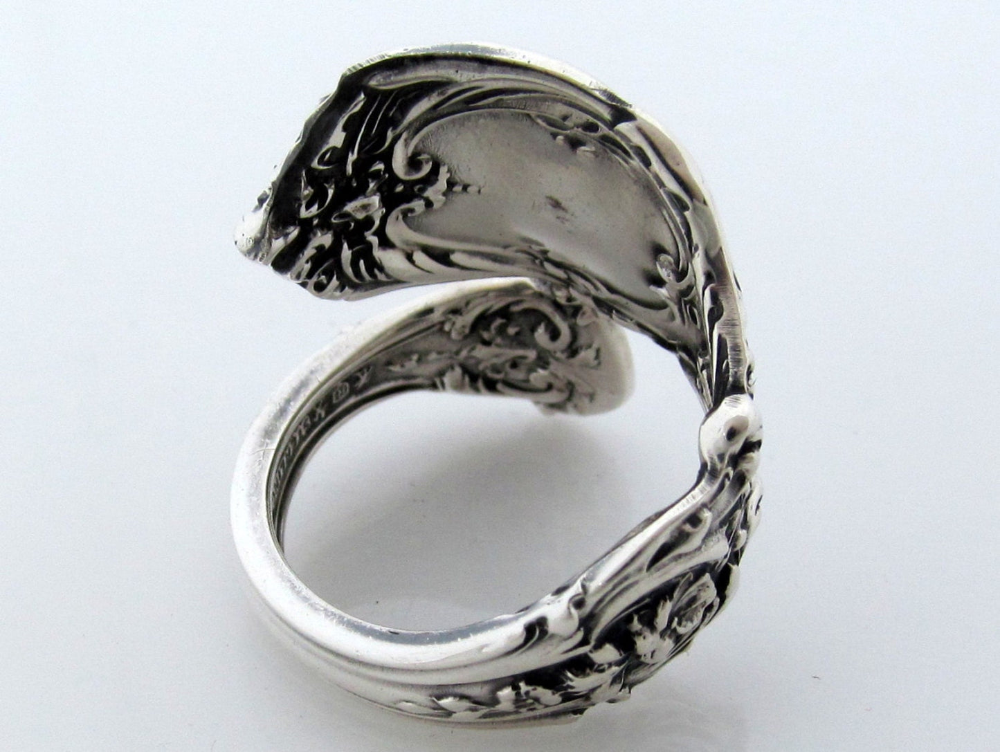 Francis 1 Sterling Silver Spoon Ring Size 5 6 7 8 Demitasse Wrapped