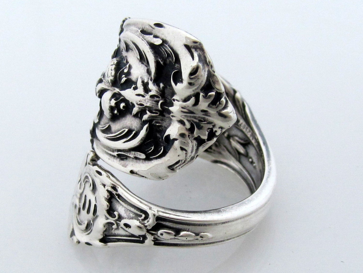 Francis 1 Sterling Silver Spoon Ring Size 5 6 7 8 Demitasse Wrapped