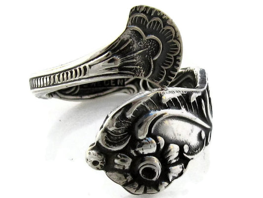 Demitasse Spoon Ring Wrapped Sweden