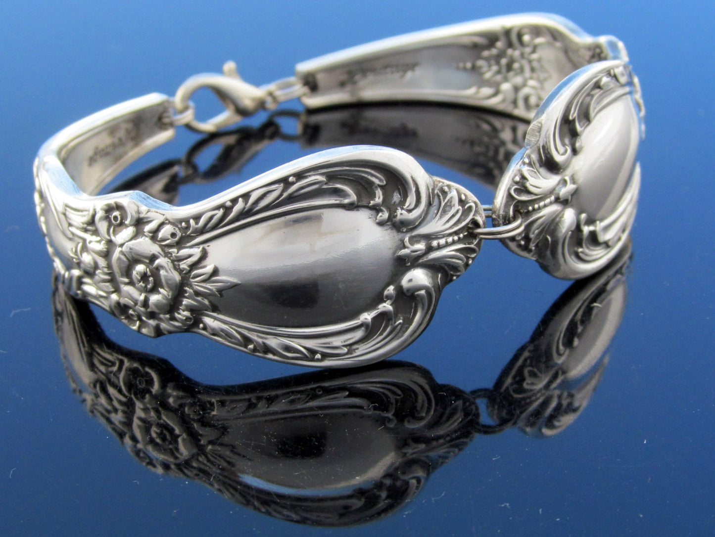 Traditional Spoon Bracelet Floral Heritage Pattern From 1953