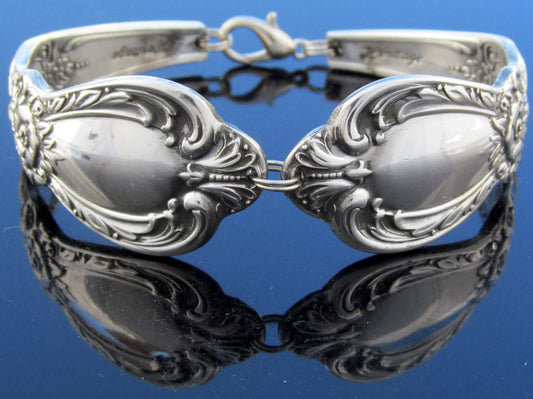 Traditional Spoon Bracelet Floral Heritage Pattern From 1953