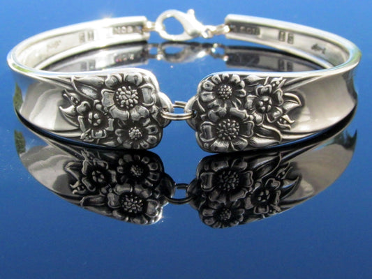 Sunflower Bracelet April 1950 Silverware Jewelry