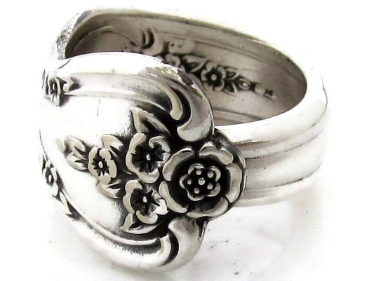 Simple Spoon Ring Inspiration Floral Ring