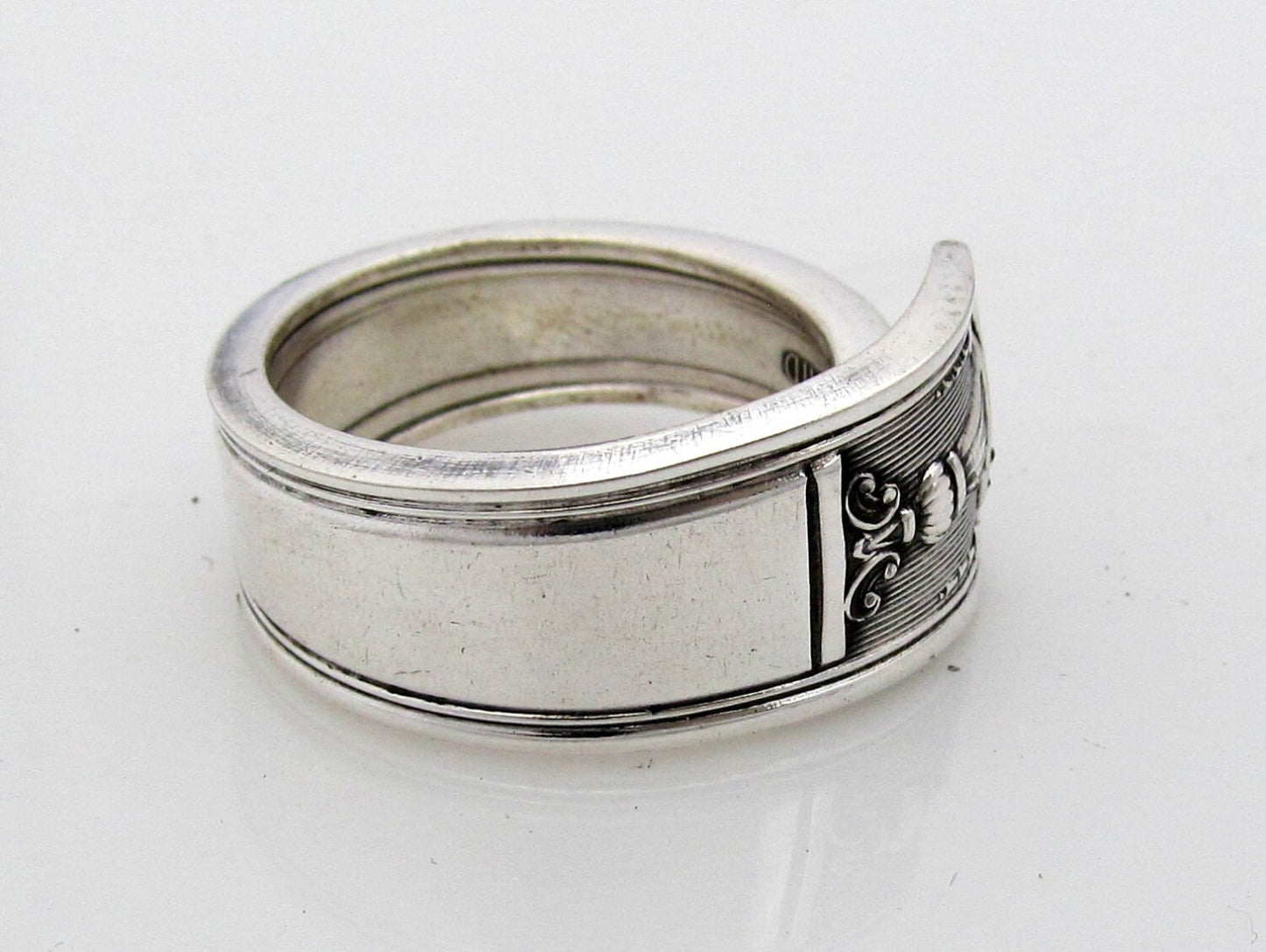 Century Spoon Ring, Mens Jewelry, 1923 Art Deco Ring