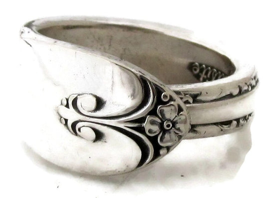 Spoon Ring Exquisite Silver Pattern 1940