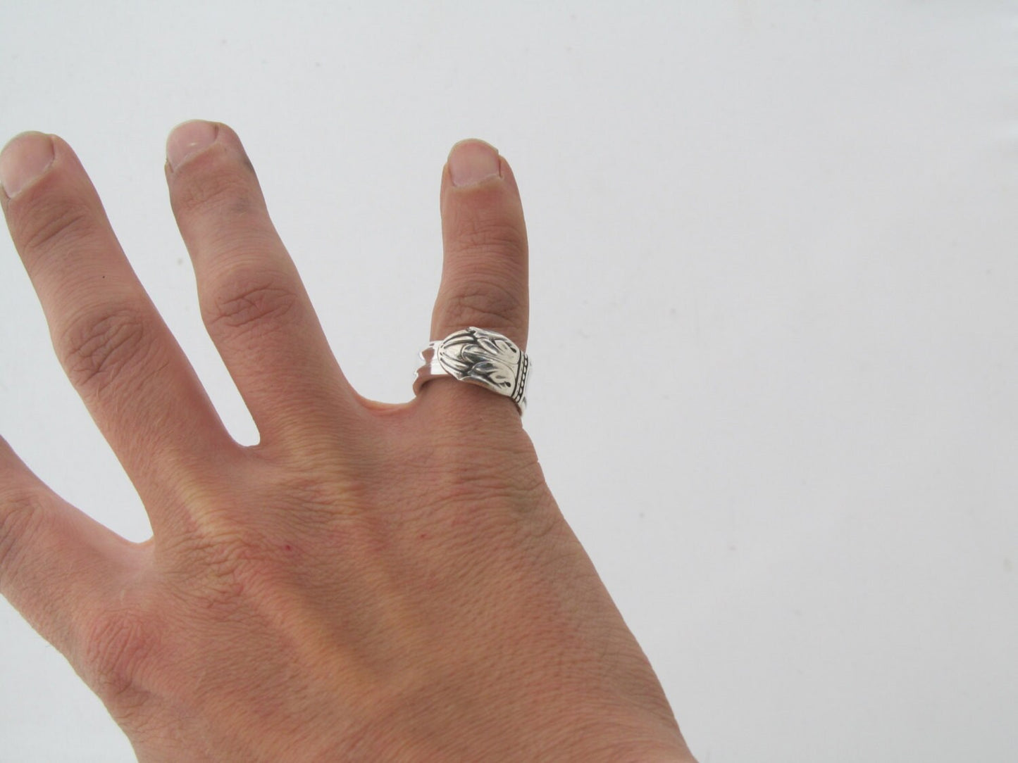Art Deco Spoon Ring Danish Princess 1938