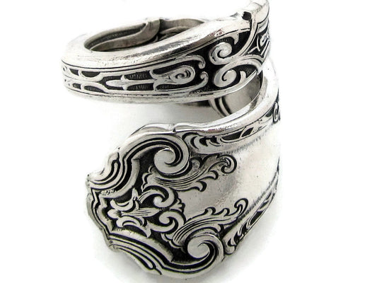 Spoon Ring Cardinal Wrapped