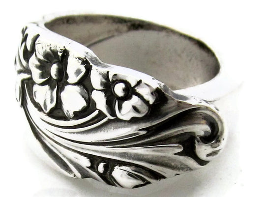 Spoon Ring Evening Star Vintage Silverware