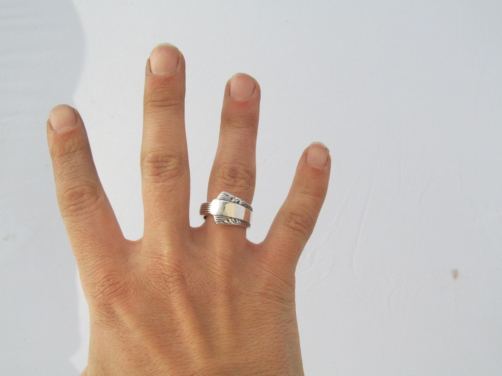 Art Deco Silver Spoon Ring Treasure