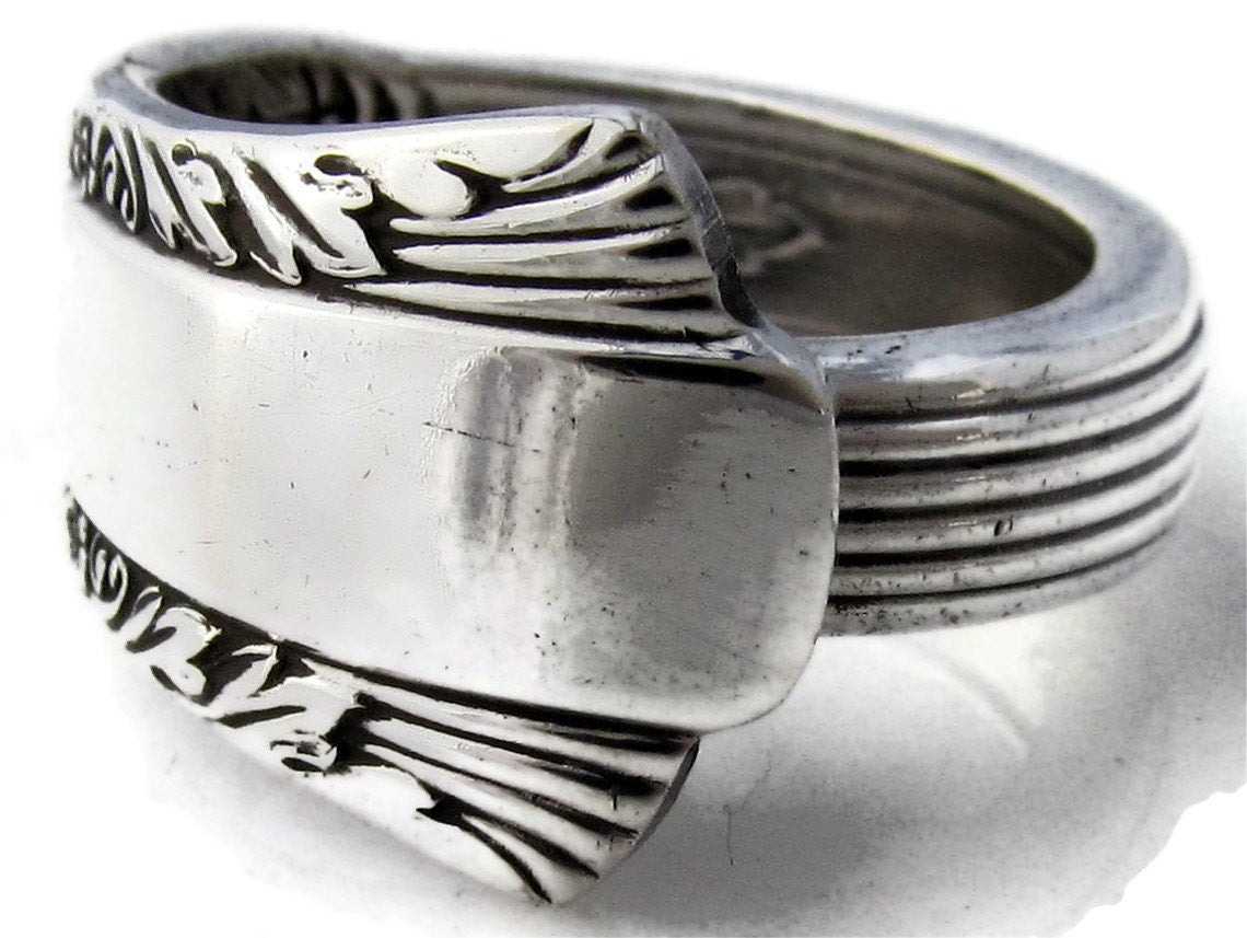 Art Deco Silver Spoon Ring Treasure