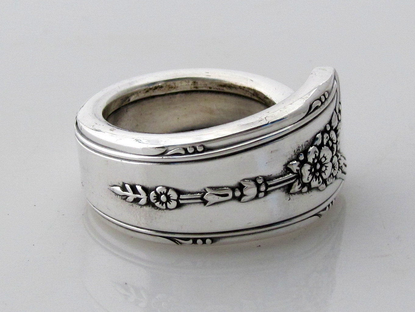 Authentic Silver Spoon Ring Milady 1940
