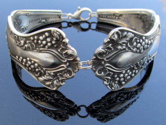Vintage Grape Spoon Bracelet Stomp it into Vino