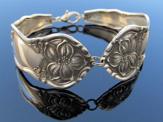 Spoon Bracelet Orange Blossom Rare Tablespoon Wide